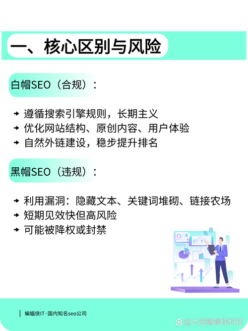 学习白帽SEO和黑帽SEO区别，如何避免被搜索引擎惩罚？