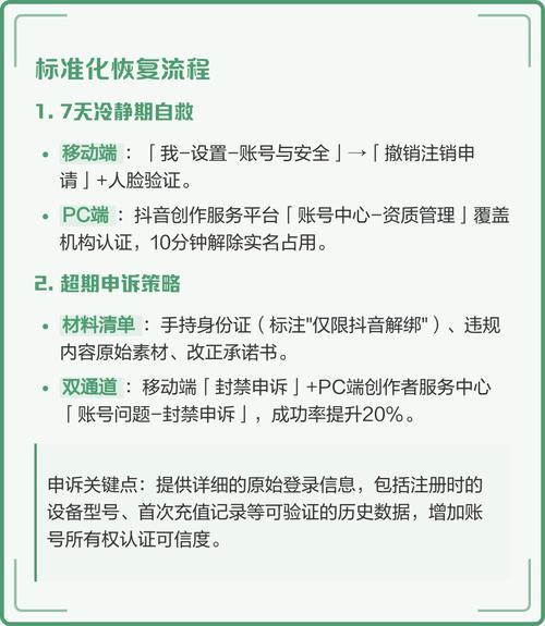 抖音账号注销冷静期内如何快速恢复？