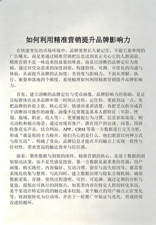 如何通过互联网精准提升品牌影响力，高效推广产品？