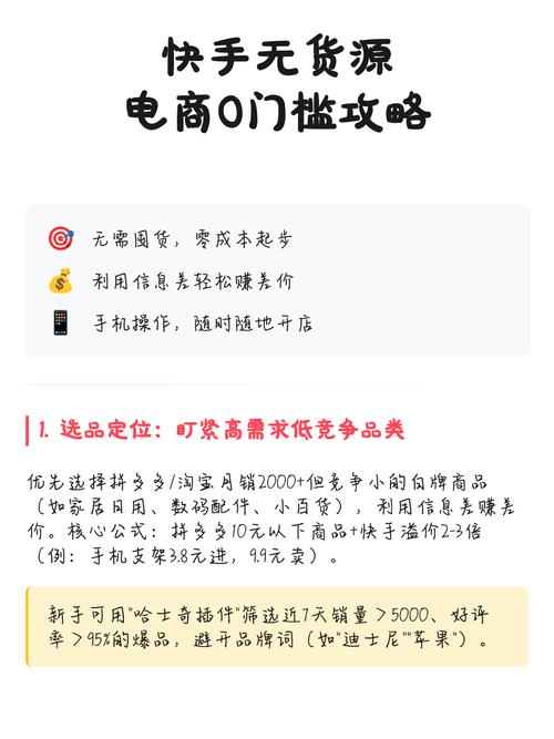 快手无货源卖货技巧，如何提升销量？快速掌握高销量秘诀！