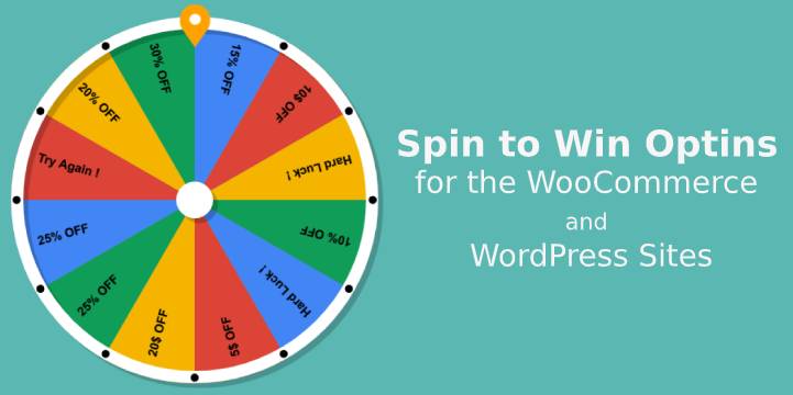 包括 WooCommerce 和 WordPress 网站的 Spin to Win 选项