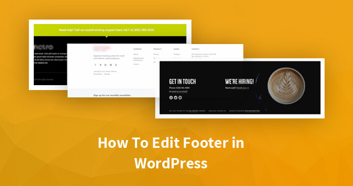 如何在 WordPress 网站中编辑页脚？  （一步步）