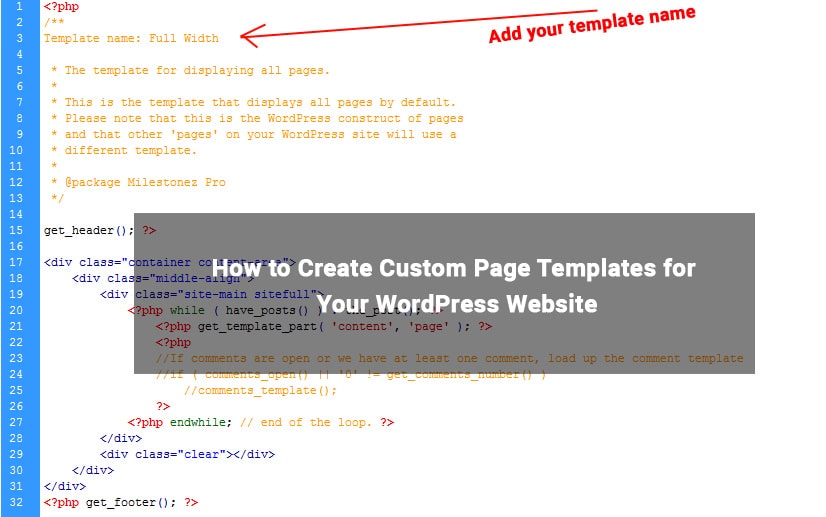 如何为您的 WordPress 网站创建自定义页面模板